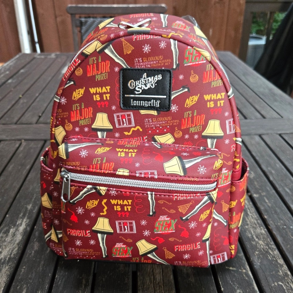 Loungefly A Christmas Story Leg Lamp Mini Backpack NWT